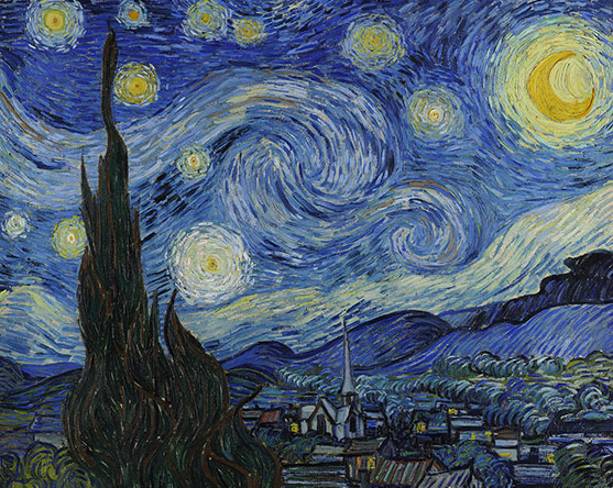 Van Gogh, The Starry Night in Google Art Project